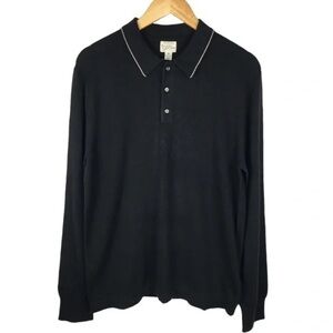 J. Crew Black Cotton Silk Blend Sweater